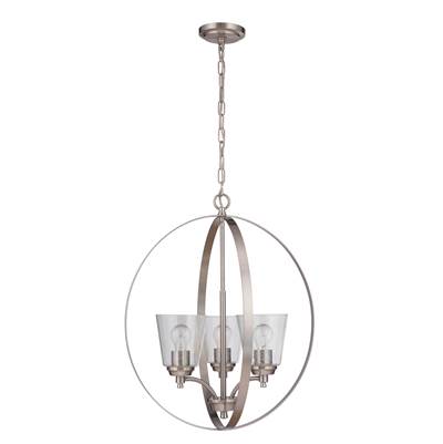 Craftmade Tyler 3-Light Foyer in Brushed Polished Nickel