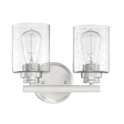 Craftmade Bolden 2-Light Vanity Light in Brushed Polished Nickel