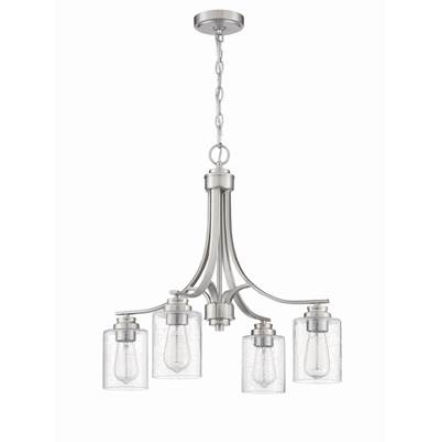 Craftmade Bolden 4-Light Chandelier in Brushed Polished Nickel