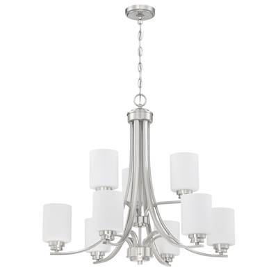 Craftmade Bolden 9-Light Chandelier in Brushed Polished Nickel