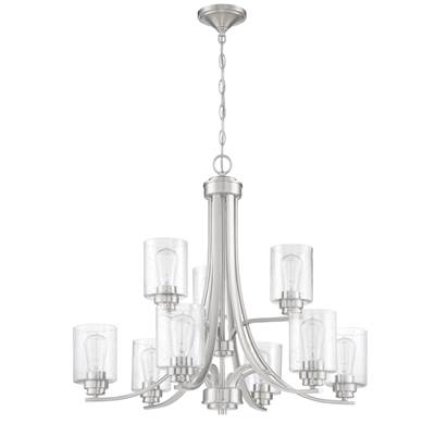 Craftmade Bolden 9-Light Chandelier in Brushed Polished Nickel