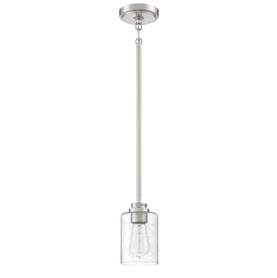 Craftmade Bolden 1 Light Mini Pendant in Brushed Polished Nickel
