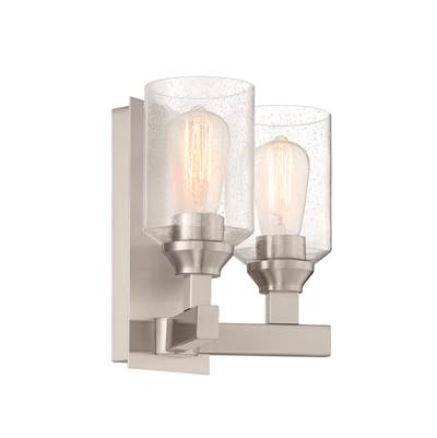 Craftmade Chicago Wall Sconce - 2-Light in Brushed Polished Nickel