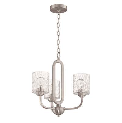 Craftmade Collins 3-Light Chandelier in Brushed Polished Nickel