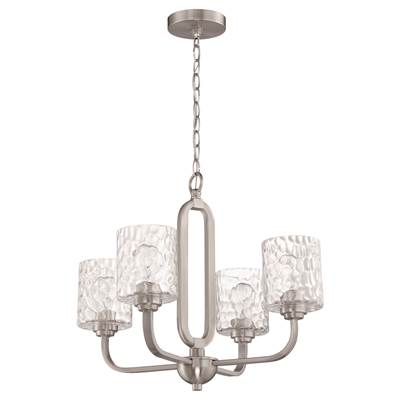 Craftmade Collins 4-Light Chandelier in Brushed Polished Nickel