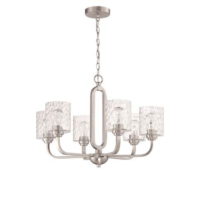 Craftmade Collins 6-Light Chandelier in Brushed Polished Nickel