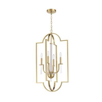 Craftmade Fortuna Foyer - 4-Light in Satin Brass