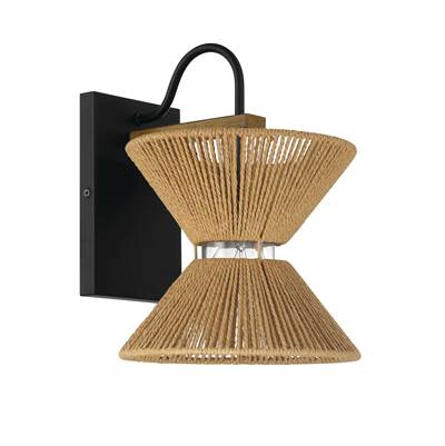 Craftmade Serena Wall Sconce - 1-Light in Flat Black Walnut