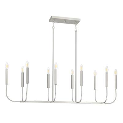 Craftmade Traci 10-Light Island Pendant in Brushed Polished Nickel