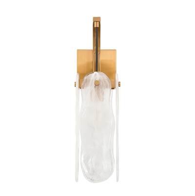 Craftmade Angela Wall Sconce - 1-Light in Satin Brass