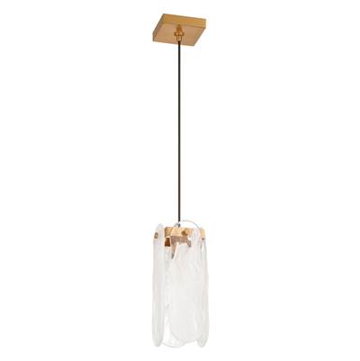 Craftmade Angela 1-Light Pendant in Satin Brass