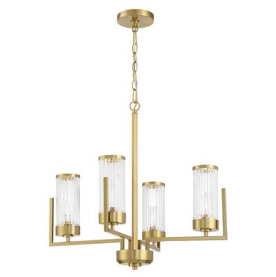 Craftmade Whittley 4-Light Mini Chandelier in Satin Brass