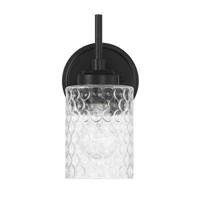 Craftmade Claire Wall Sconce - 1-Light in Flat Black
