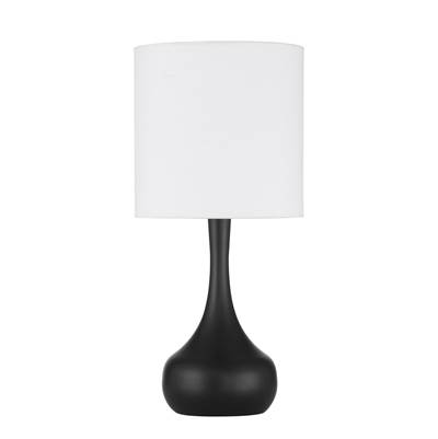Craftmade Pallo 1 Light Table Lamp in Flat Black