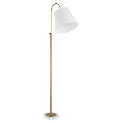 Craftmade Girard 1 Light Floor Lamp in Satin Brass