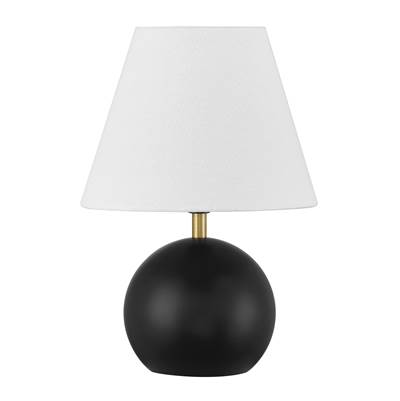 Craftmade Olive 1 Light Table Lamp in Flat Black Satin Brass