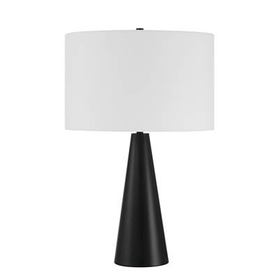 Craftmade Keefer 1 Light Table Lamp in Flat Black