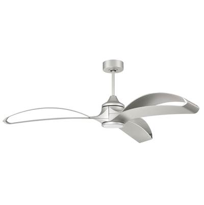 Craftmade Bandeaux 60" 3-Blade Ceiling Fan - Light Kit Included in Painted Nickel
