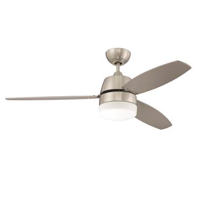 Craftmade Beltre 52" 3-Blade Ceiling Fan - Integrated Light Kit in Brushed Polished Nickel