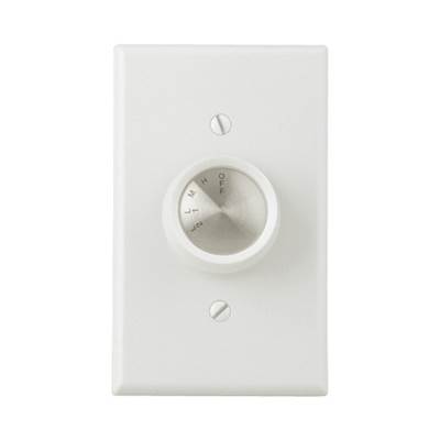 Craftmade 4-Speed Rotary Fan Control in White