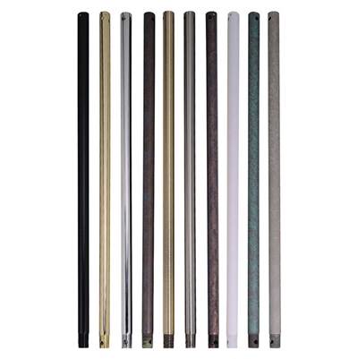Craftmade 12" Ceiling Fan Downrod in Brushed Polished Nickel