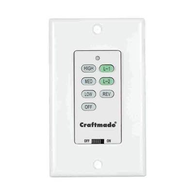 Craftmade Fan and Light Wall Control - 1.5 Amp in Flat Black