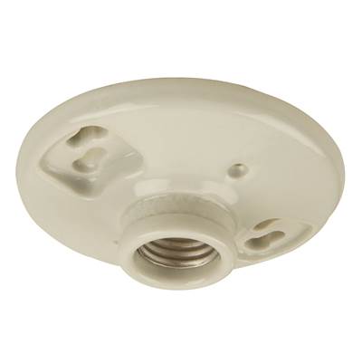 Craftmade Keyless 1-Light Socket Lamp Holder in Porcelain