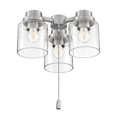 Craftmade 3 Light Universal Light Kit in Brushed Polished Nickel
