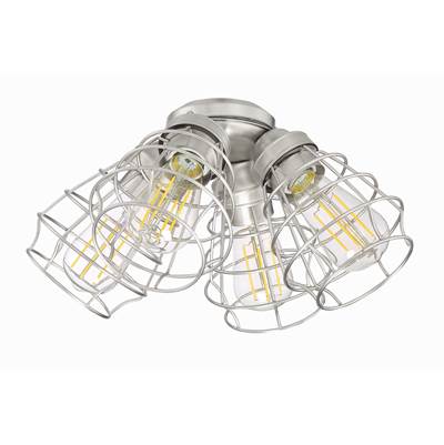 Craftmade 4 Light Cage Light Kit in Brushed Polished Nickel