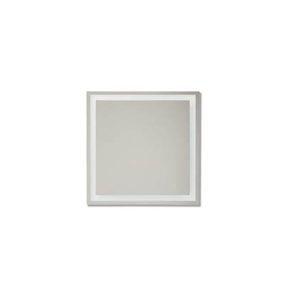 Craftmade 30" x 30" x 1.9" Square Front Lit LED Mirror - 3000K/4000K/5000K - Defogger and Dimmer in White