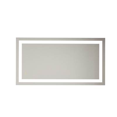 Craftmade 60" x 32" x 1.8" Rectangle Front Lit LED Mirror - 3000K/4000K/5000K - Defogger and Dimmer in White