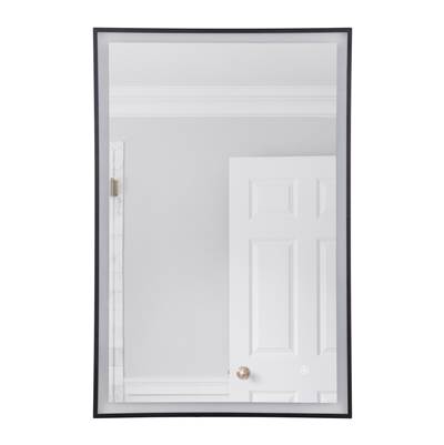 Craftmade 24" x 36" Black Frame Front Lit LED Mirror - 3000K/4000K/5000K - Defogger and Dimmer in Flat Black