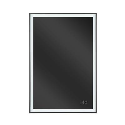 Craftmade Slim Lite 24" x 36" Rectangle Front/Back Lit LED Mirror - 3000-5000K - Dimmer in Flat Black