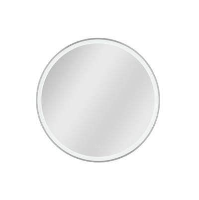 Craftmade Ross 32" Round Front Lit LED Mirror - 3000-5000K - Defogger and Dimmer in Brushed Polished Nickel