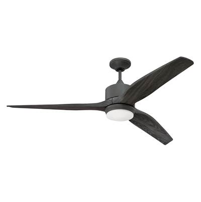 Craftmade Mobi 60" 3-Blade Ceiling Fan - Wet - Integrated Light Kit in Aged Galvanized Dark Graphite