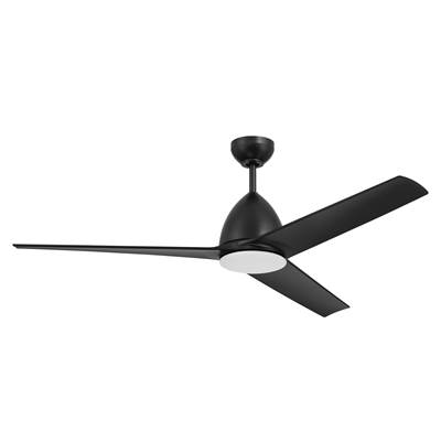 Craftmade Nitro 54" 3-Blade Ceiling Fan - Wet - Light Kit Included in Flat Black