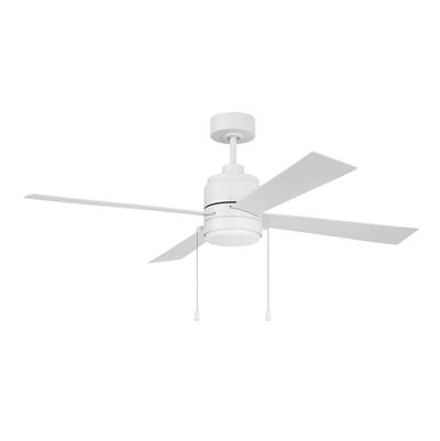 Craftmade McCoy 52" 4-Blade Ceiling Fan - Wet Location - Light Kit Included in White