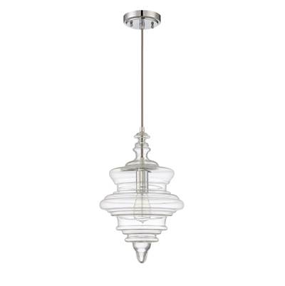 Craftmade 1-Light Mini Pendant with Cord in Chrome