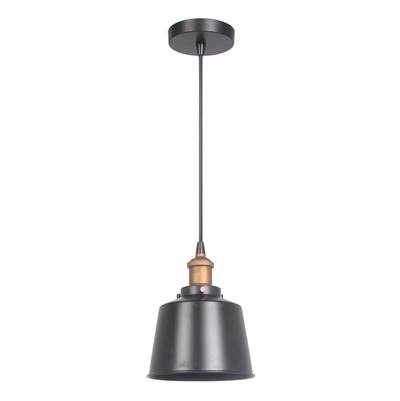 Craftmade 1 Light Mini Pendant in Matte Black/Patina Aged Brass