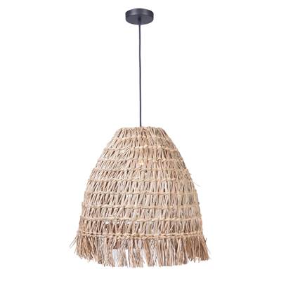 Craftmade 1-Light Woven Pendant in Espresso