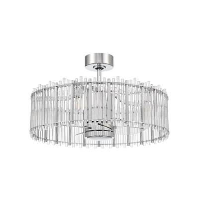 Craftmade Reveal 24'' 4-Blade Ceiling Fan - Integrated Light Kit in Chrome