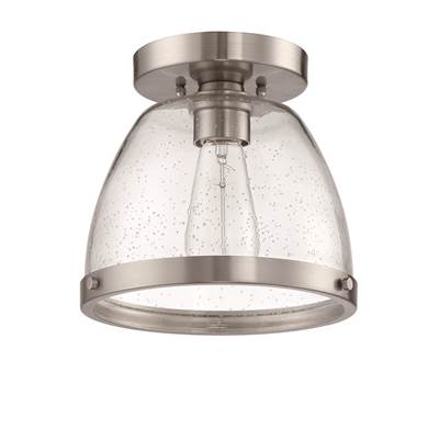 Craftmade Lodie Flush Mount Light - 1-Light - 7.5" in Brushed Polished Nickel