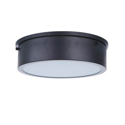 Craftmade Fenn LED Flush Mount Light - 1-Light - 11" in Flat Black