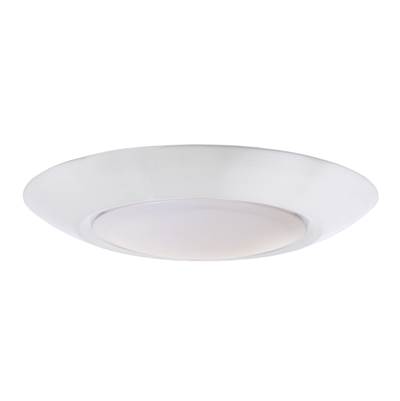Craftmade Slim Line LED Flush Mount Light - 1 Light - 6" (7" Overall) in White