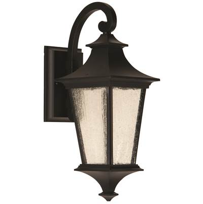 Craftmade Argent II 1-Light Small Wall Lantern in Midnight