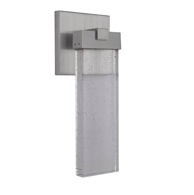 Craftmade Aria 1-Light Small LED Wall Lantern in Satin Aluminum