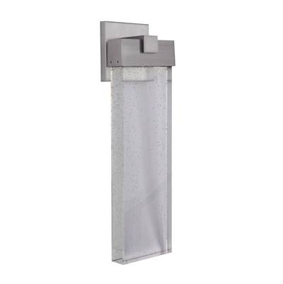 Craftmade Aria 1-Light Large LED Wall Lantern in Satin Aluminum