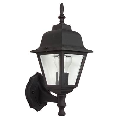 Craftmade Coach Lights Cast 1-Light Small Wall Lantern in Textured Black