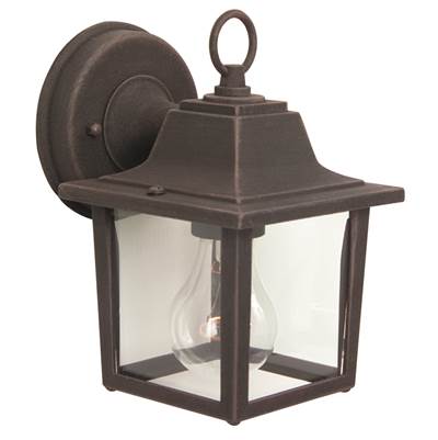 Craftmade Coach Lights Cast 1-Light Small Wall Lantern in Textured Black