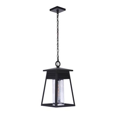 Craftmade Becca 1-Light Large Outdoor Pendant in Textured Black